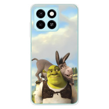 Чохол з мультфільмом Шрек на ZTE Blade A55 – Шрек і осел