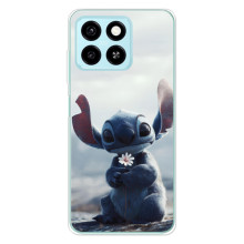 Чохол з малюнком Стіч для ZTE Blade A55 – Стіч з квіткою