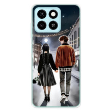 Чохол з дизайном Венздей 2 на ZTE Blade A55 – Венздей і Тайлер