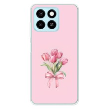 Чохол з розовим принтом для ZTE Blade A55 – Букет квітів