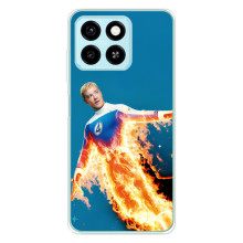 Чохол з принтом Фантастична четвірка для ZTE Blade A55 – Людина-факел