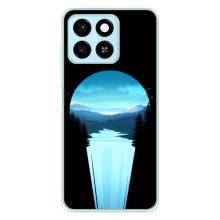 Летний Чехол на ZTE Blade A55 – Синий Водопад