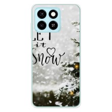 Новорічні, Святкові Чохли для ZTE Blade A55 - 2024 год – Let it snow