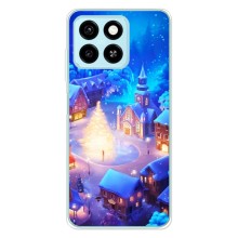 Рождественские Чехлы для ZTE Blade A55 (VPrint) (Рождественский город)