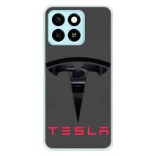Силиконовый бампер с картинкой машины на ZTE Blade A55 – Logo TESLA