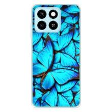 Силиконовый бампер с картинкой животных для ZTE Blade A55 (Крылья бабочек)