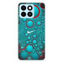 Силиконовый Чехол на ZTE Blade A55 с картинкой Nike (Найк зеленый)