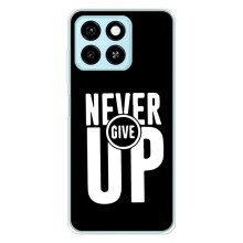 Силиконовый Чехол на ZTE Blade A55 с картинкой Nike (Never Give UP)