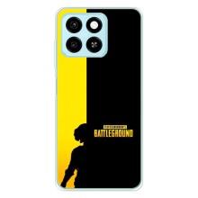 Чохол (TPU) з картинкою "Лого Пабг" на ЗТЕ Блейд А55 (Battlegrounds)