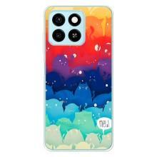 Силиконовый чехол с котиком для ZTE Blade A55 – Mew