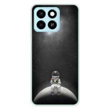 Силиконовый Чехол с принтом "Космонавты" на ZTE Blade A55 – Космонавт романтик