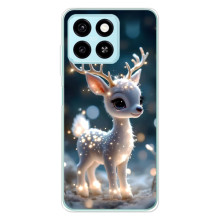 Яскравий чохол для ZTE Blade A55 з Зимові Оленята – Блискуче оленятко