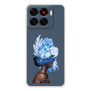 Чехлы (ART) Цветы на ZTE Blade A56 (VPrint)