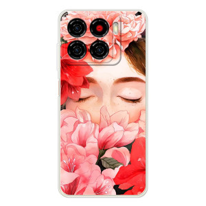 Чехлы (ART) Цветы на ZTE Blade A56 (VPrint)