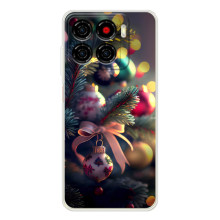Чехлы на Новый Год ZTE Blade A56 (Красивая елочка)
