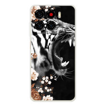 Чехлы с картинками животных ZTE Blade A56 (Стильный ТИГР)