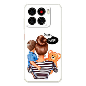 Чохол з друком для ZTE Blade A56 - (Мама з дитинкою) (AlphaPrint)