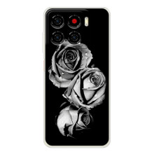 Чехол с картинкой (Стильные) для Блейд А56 - (AlphaPrint) (Черная роза)
