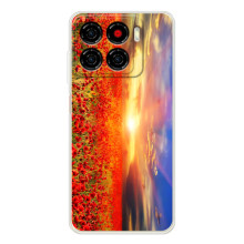 Чехол с картинкой (Стильные) для Блейд А56 - (AlphaPrint) (Поле тюльпанов)