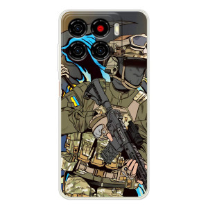 Чехлы с картинкой ЗСУ для ZTE Blade A56 (AlphaPrint)