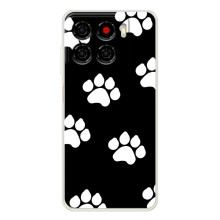 Чехлы с собаками для ZTE Blade A56 (VPrint) (Следы собаки)