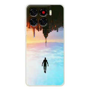 Чехол с человеком пауком для ZTE Blade A56 - (AlphaPrint)
