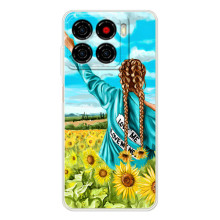 Чехол для Патриота Украины ZTE Blade A56 - (AlphaPrint) (Украиночка)