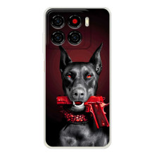 Чехол ДОБЕРМАН для ZTE Blade A56 (Доберман злой)