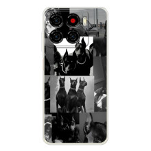 Чехол ДОБЕРМАН для ZTE Blade A56 (Коллаж Доберман)