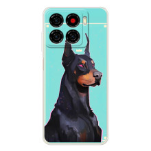 Чехол ДОБЕРМАН для ZTE Blade A56 (Король доберман)