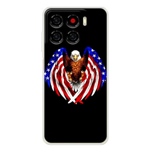 Чехол Флаг USA для ZTE Blade A56 – Крылья США