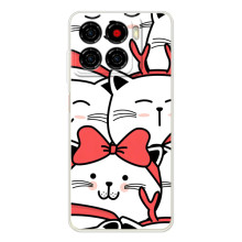 Бампер с изображением Котиков для Блейд А56 (Новогодние котики)