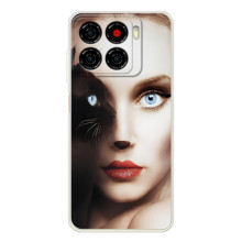 Бампер с изображением Котиков для Блейд А56 (Женщина кошка)