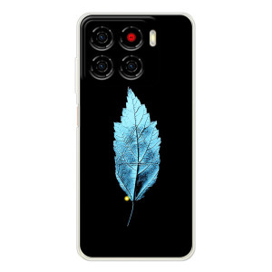 Чехол с картинками на черном фоне для ZTE Blade A56 – Листочек