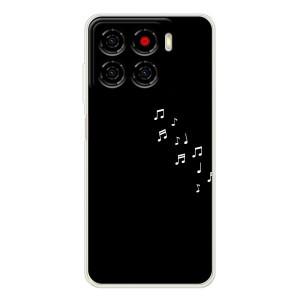 Чехол с картинками на черном фоне для ZTE Blade A56 – Ноты