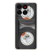 Чехол с Прикольным принтом на ZTE Blade A56 – Кассета магнитофона