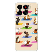 Чехол с Прикольным принтом на ZTE Blade A56 – Ёга свинок