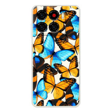 Чохол з принтом для Блейд А56 - (Прикольні) (AlphaPrint) (Яскраві метелики)