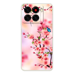 Чехол с принтом САКУРЫ на ZTE Blade A56 – Бабочки на сакуре