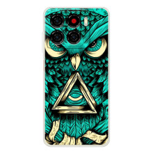 Чехол с птицами на ZTE Blade A56 (VPrint) (Сова с глазом)