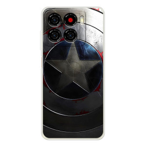 Чохол с Щітом Капітана Америки на ZTE Blade A56 – Ретро Щит Капітана