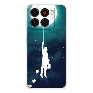 Чехол (ТПУ) с планетами на ZTE Blade A56 – To The moon