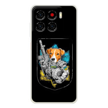 Чехол с принтом для ZTE Blade A56 (Патрон Воин)