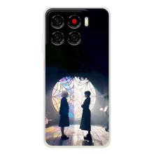 Чехлы Венсдей на ZTE Blade A56 Уэнсдей (AlphaPrint) (Уэнздей и Инид)