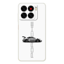 Чохол з авто Порше для ZTE Blade A56 – білий порше