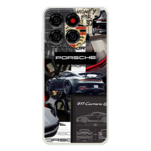 Чохол з авто Порше для ZTE Blade A56 – Колаж Порше