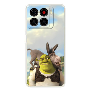 Чехол с мультфильмом Шрек на ZTE Blade A56