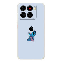 Чохол з принтом Стіч на ZTE Blade A56 (Stitch apple)