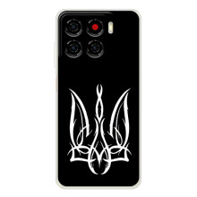 Чохол з українським гербом на ZTE Blade A56 – Герб на чорному