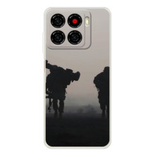 Чехол с украинским воином на ZTE Blade A56 – Украинские солдаты